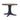 Doti Dining Table, 42 Inch Round Brown Top, Dark Blue Pedestal Base