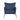 Somette Blue Accent Chair with Steel Frame