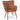 Yaheetech Modern Faux Leather Accent Chair With Pleated Curved Back Upholstered Armchair, Retro Brown